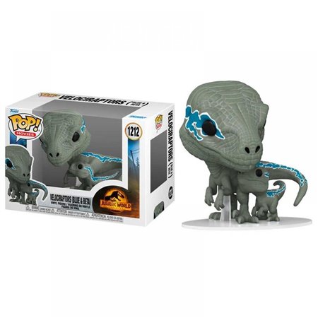 Funko Pop Cinema Jurassic Park Jurassic Velociraptor Azul e Beta 62223