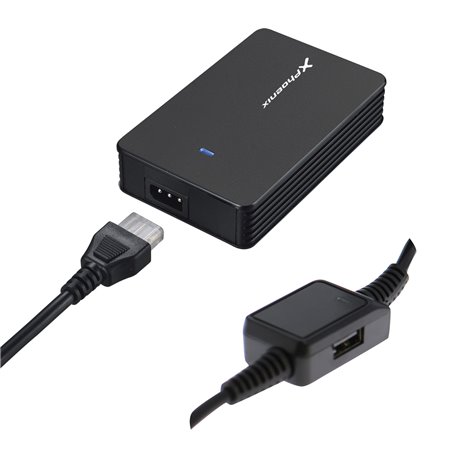 Phoenix phcharger40+ 40w adaptador de carregador de energia automático universal (inclui 5 conectores) para laptops e netbooks c
