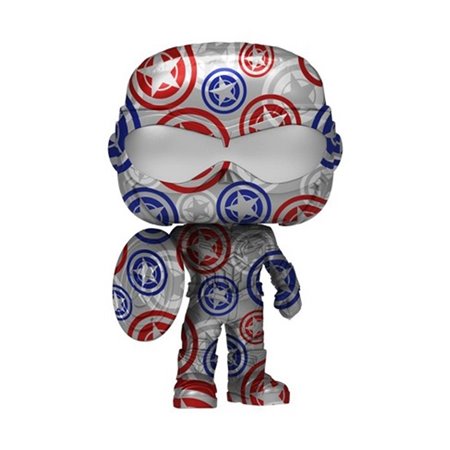 Funko Pop Marvel Falcon e o Soldado Invernal Série Artista Patriotic Age Falcon Edição Especial 56153