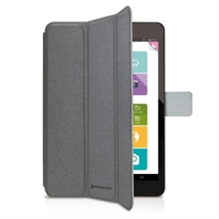 Capa phoenix para tablet - ipad mini 2 - 4 aprox de 7,5 a material tipo cinza skay