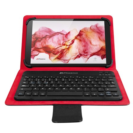 Phoenix slim case para tablet até 10 polegadas teclado bluetooth universal