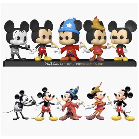 Funko Pop Disney Arquivos Pacote Premium 5 Mickey Mouse 51118