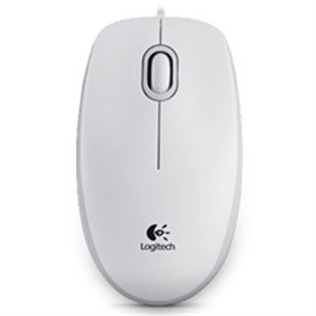 Mouse logitech b100 mouse óptico usb 2.0 branco