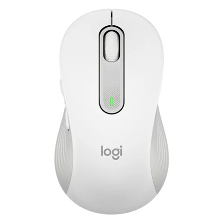 Mouse mouse logitech m650 grande óptico sem fio sem fio branco bruto