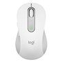 Mouse mouse logitech m650 grande óptico sem fio sem fio branco bruto