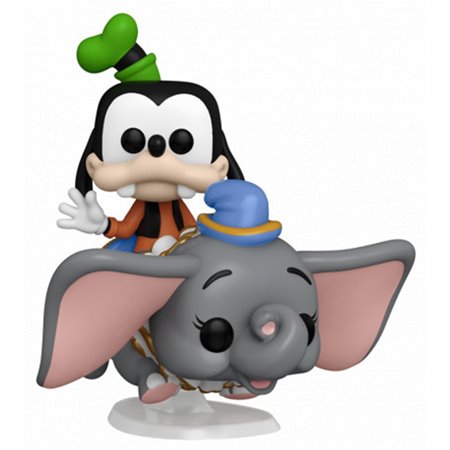 Funko Pop Ride Supdlx Disney World 50º aniversário Pateta Voando com Dumbo 50571