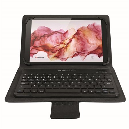 Phoenix slim case para tablet até 10 polegadas teclado universal preto bluetooth