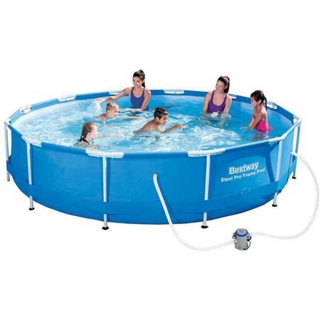 Bestway 56681 - piscina redonda profissional em aço azul ø 366 x 76 cm