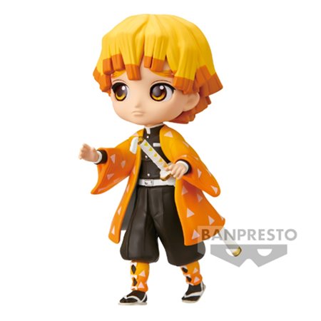 Figura q posket petit kimetsu no yaiba matador de demônios zenitsu agatsuma