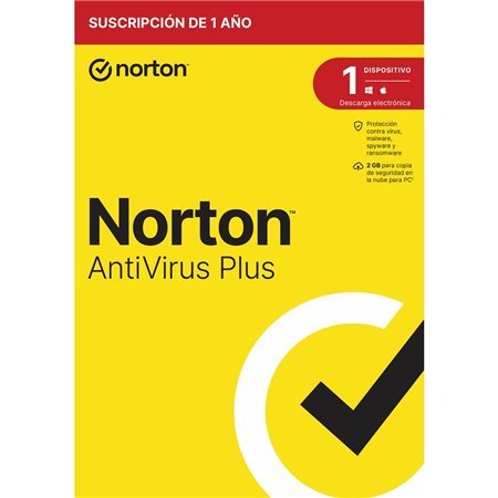 Antivírus norton plus 2gb espanhol 1 usuário 1 aparelho 1 ano na caixa genérico rsp mm chiclete