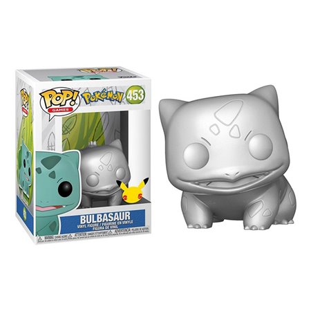 Funko Pop Jumbo Pokémon S6 Bulbasaur Prata Metálico Efeito 10 Polegadas Edição Especial Exclusiva 59874