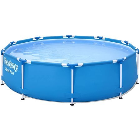 Bestway 56679 - piscina externa redonda profissional de aço 305 x 76 cm bomba de filtro incluída