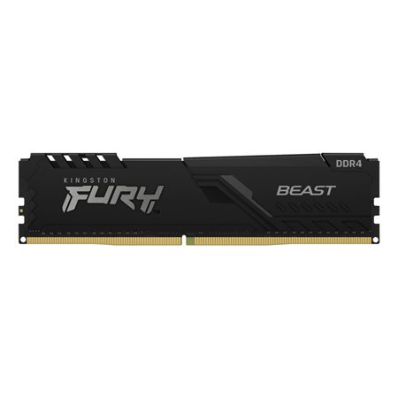 Memória ram ddr4 16gb kingston - 3200mhz - pc4 - 25600 - fury beast rgb - preto - 1.2v