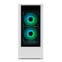 Gabinete para computador gamer nox hummer nemesis atx 2 x usb 3.0 2 x usb 2.0 branco argb