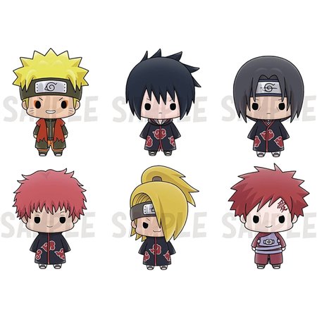 Figuras megahouse naruto chokorin mascote definido vol. 2 6 itens