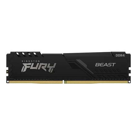 Memória ram ddr4 16gb kingston - 3200mhz - pc4 - 25600 - fury beast - preto - 1.2v