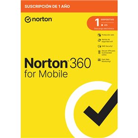 Antivírus norton 360 mobile espanhol 1 usuário 1 dispositivo 1 ano caixa genérica rsp mm goma