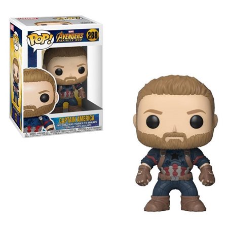 Funko Pop Marvel Guerra Infinita Capitão América 26466