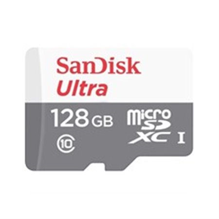 Cartão de memória micro secure digital sd xc + adaptador sandisk - 128gb - classe 10 - sdxc - 100mb - s