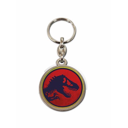 Chaveiro redondo logo Jurassic Park