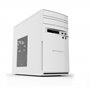 Gabinete de computador torre média micro ATX Phoenix phcajamicroatxw antracite ventilador de 80 mm leitor de cartão branco