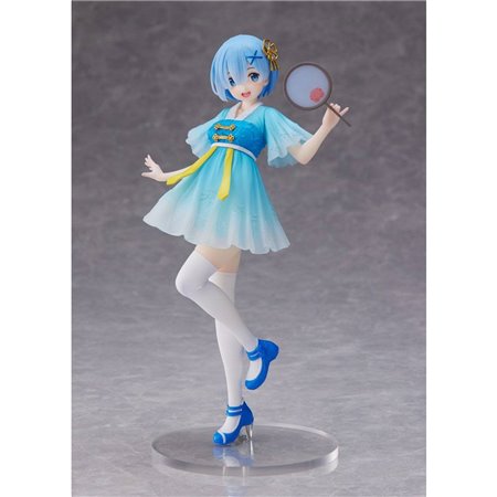 Figura taito preço re: zero coreful rem vestido mandarim pvc