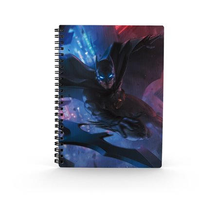 Notebook sd toys efeito 3d batman batarang dc universe