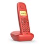 Gigaset a270 telefone fixo sem fio vermelho 80 números agenda - 10 tons