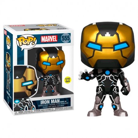 Funko Pop Marvel 80º Homem de Ferro Modelo 39 Glow In The Dark 43965