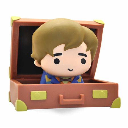 Figura cofrinho plastoy animais fantásticos e onde encontrá-los newt scamander na mala chibi