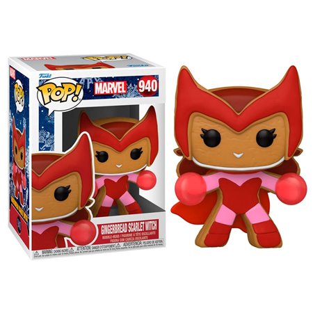 Funko Pop Marvel Biscoito de gengibre de Natal Feiticeira Escarlate 57129