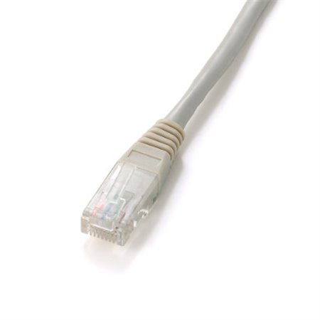 Patch cord u - utp equipar categoria 5e 0,25m cinza