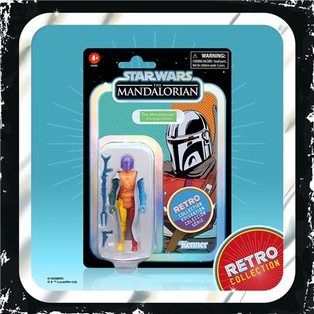 Figura hasbro star wars retro protótipo série - o mandaloriano (modelo aleatório)