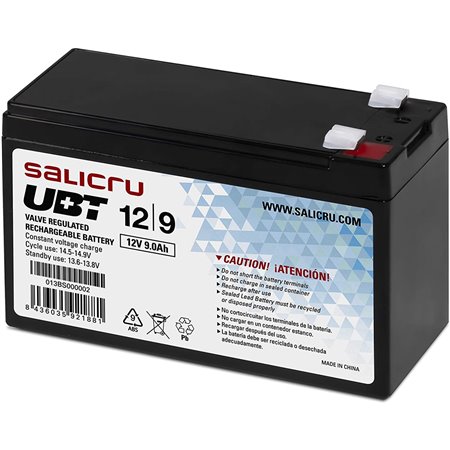 Bateria salicru AGM compatível com UPS 9ah 12v