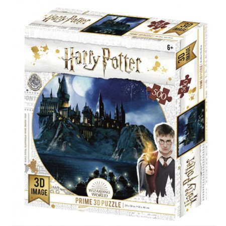 quebra-cabeça 3d lenticular harry potter hogwarts 500 peças
