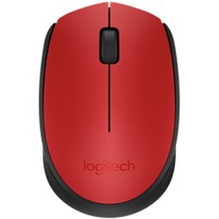 Mouse mouse logitech m171 óptico sem fio sem fio vermelho