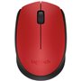 Mouse mouse logitech m171 óptico sem fio sem fio vermelho