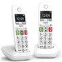 Gigaset e290 duo branco sem fio telefone fixo 300 números - 42 tons