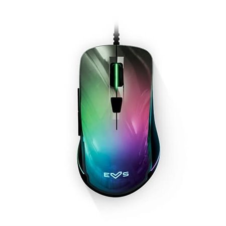 Sistema de energia do mouse óptico esg m3 cabo neon 1,5 m - 6 botões - 7200 dpi - rgb