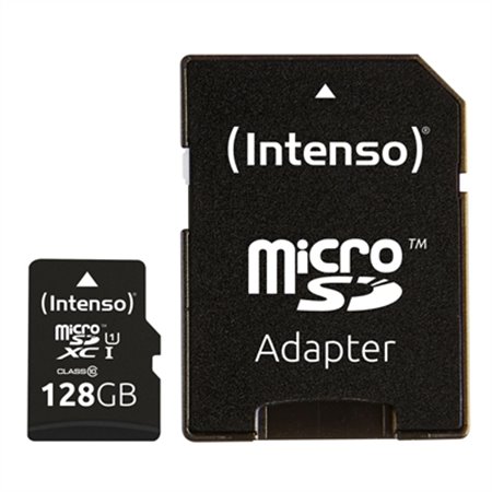 Intense 128gb uhs micro sd card - i cl10 + adaptador sd