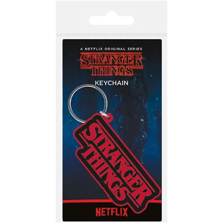 Chaveiro Pirâmide Stranger Things com logo