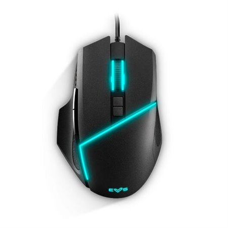 Mouse mouse óptico sistema de energia gaming esg m2 flash 6400dpi - 66ips - 8 botões - usb - led rgb - preto