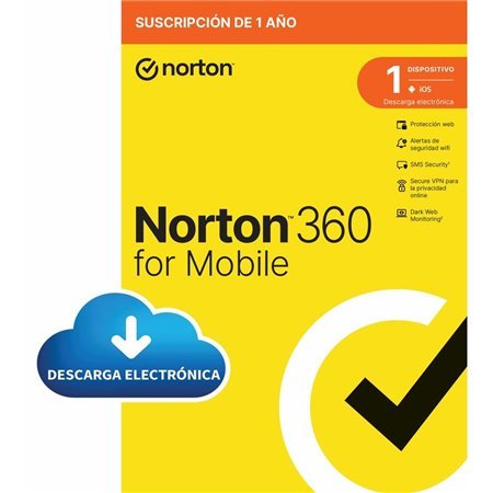 Antivírus norton 360 mobile espanhol 1 usuário 1 dispositivo 1 ano esd electronica rsp drmkey gum ftp