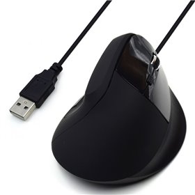 Ewent ew3157 mouse vertical ergonômico usb - 1800 dpi - preto