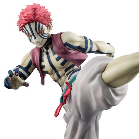 Figura megahouse kimetsu no yaiba demon slayer três gemas akaza superiores