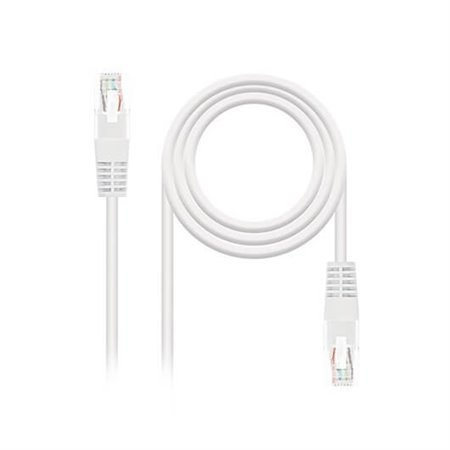 Patch cord rede rede utp cat6 rj45 nanocabo 0,5m branco