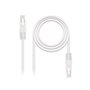 Patch cord rede rede utp cat6 rj45 nanocabo 0,5m branco