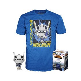 Pop & Tee My Hero Academia Tenya Iida Ingenium (Full Mech Suit) Funko + Camiseta Tamanho Aleatório