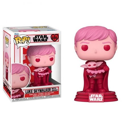 Funko Pop Star Wars O Mandaloriano Dia dos Namorados Luke Skywalker e Grogu 60125