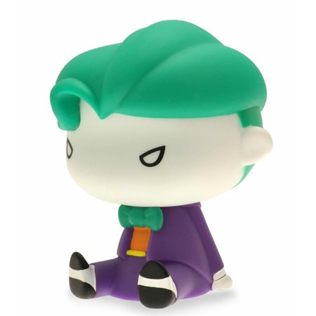 Figura cofrinho plastoy dc comics liga da justiça coringa chibi